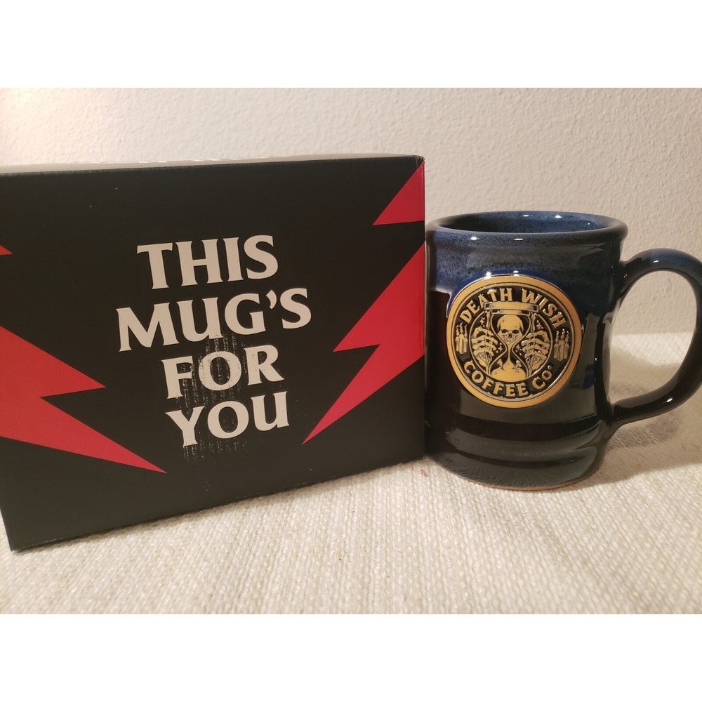 Death Wish Coffee Deneen Pottery‎ Midnight Witching Hour Mug 1558/3000 NIB 2023